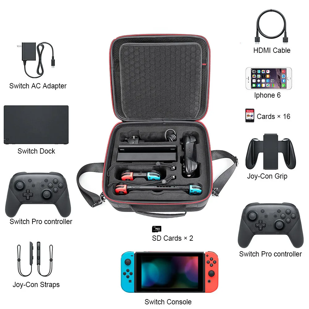 nintendo switch pro controller travel case