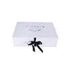 EXW Price Art Paper Folding Book Shaped Box with Ribbon Closure Scarf Clothes Paper Gift Packaging Boxes for t-shirt