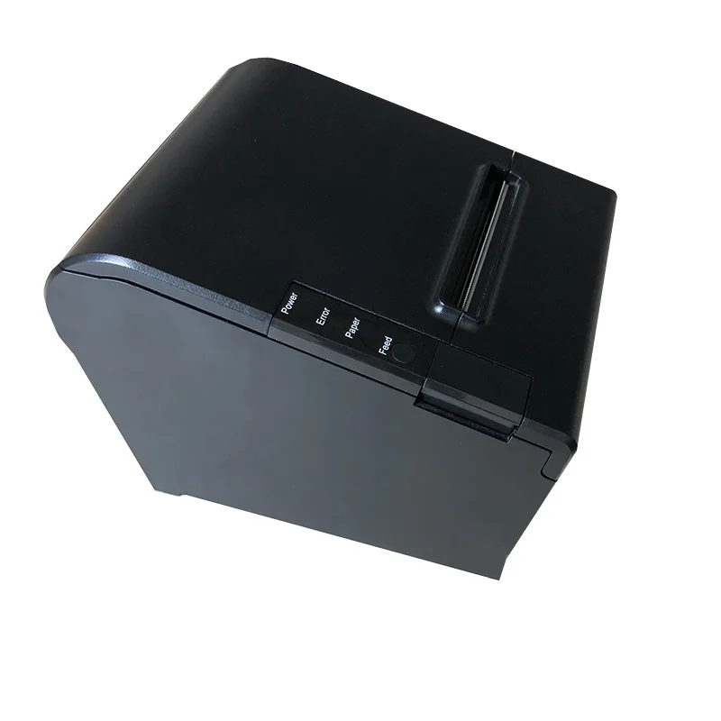 

3inch 80mm Mini POS Thermal Receipt Bill Printer With USB Serial Lan Port For Restaurant TC80, Black