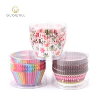 

Heat-Resistant 7.5CM Disposable Paper Cupcake Mould Set Of 100PCS In PVC Box