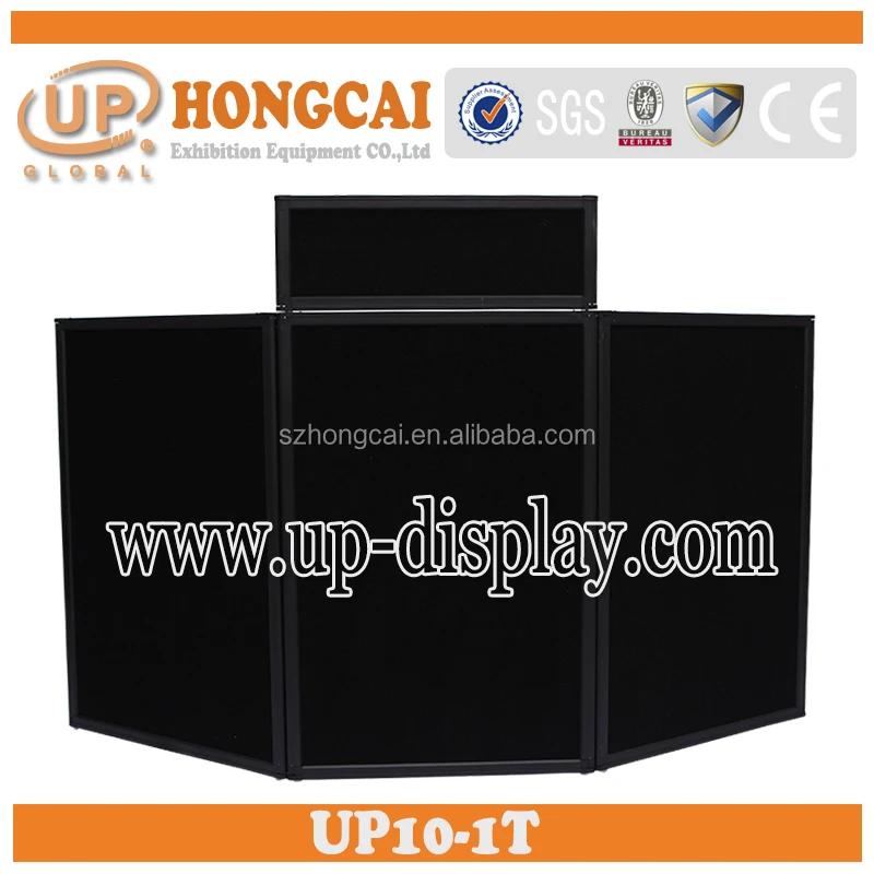 
fabric folding panel board advertising display rack with 6 board+1 top 