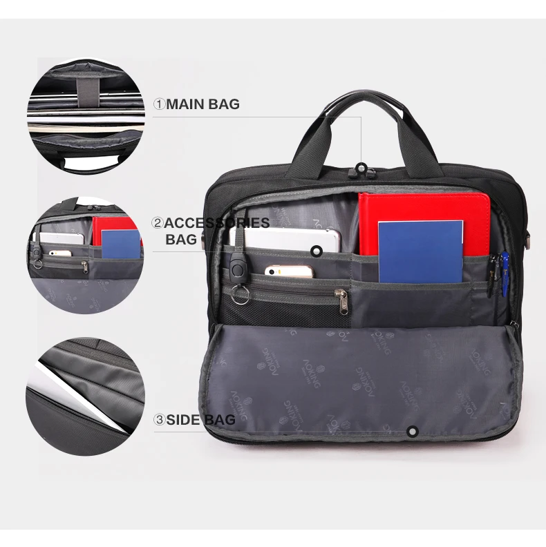 Aoking In Stock Laptop Messenger Shoulder Bag Computer Waterproof