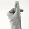 Gray latex rubber coated with nylon liner waterproof/anti-oil work laber hand protection gloves for Logistics/warehousing