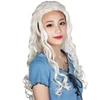 Hot sale custom 613 front white lace long synthetic wig