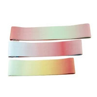 

OEM Gradient Color Fitness Exercise Fabric Hip Band Set Of 3 soft fabric anti-slip design Fashion promotion
