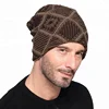 Wholesale 2018 winter warm men plaid design knitted beanie hat
