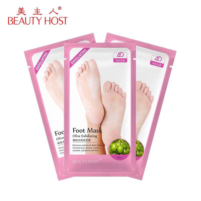 

hot-selling Peeling Off Olive Exfoliating Foot Mask in foot skin care for dead skin OEM ODM private label