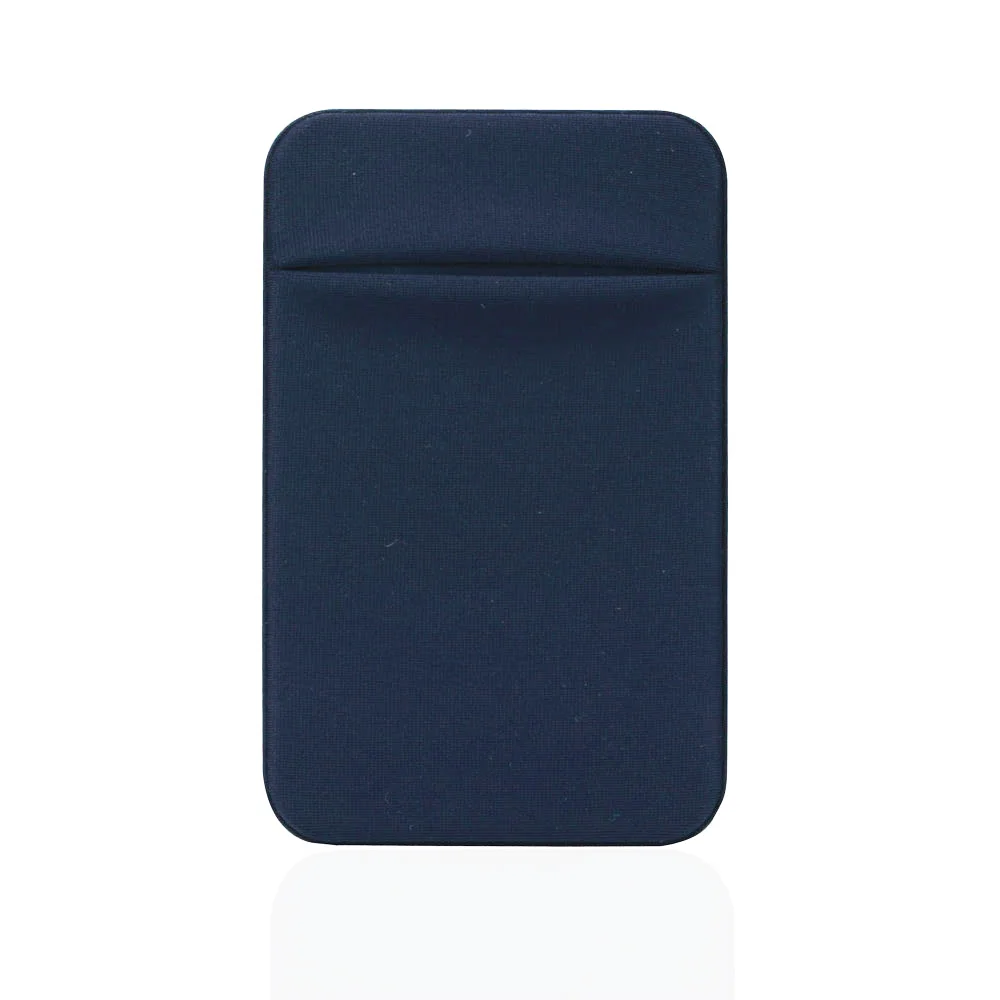 

Promotion lycra phone sticker card holder case, Naby blue or customized