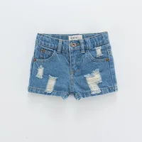 

2020 Summer Wholesale Boys Girls Holes denim Shorts