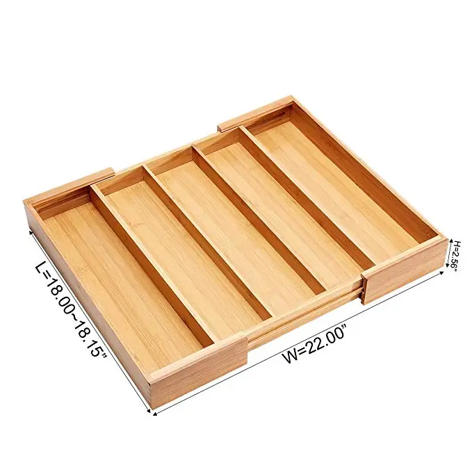 Kitchen Expandable Bamboo Wooden Storage Drawers Divider Buy Bamboo