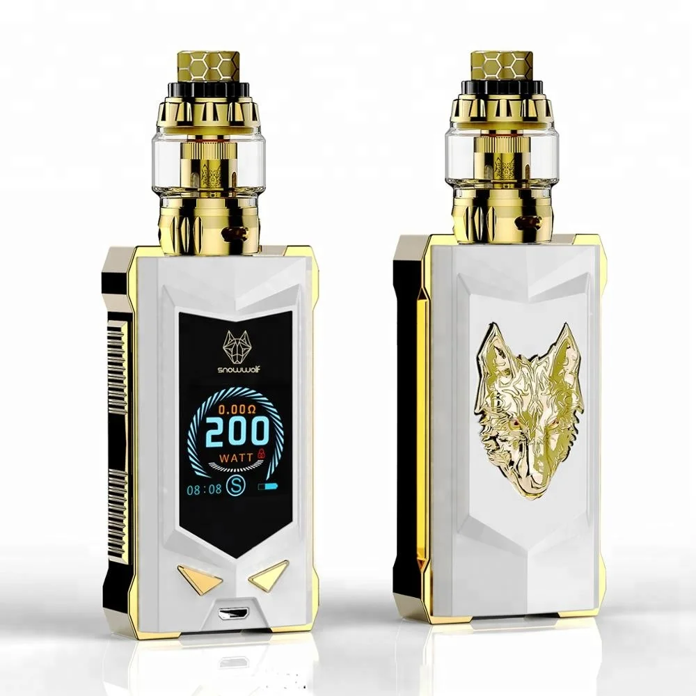 
Factory outlet In stock!! SIGELEI SNOWWOLF mfeng kit 200w electronic cigarette e cigarette vape mod box mod vape mods 