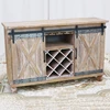Sliding Barn Door Buffet Farmhouse Console Table Sideboard Cabinet
