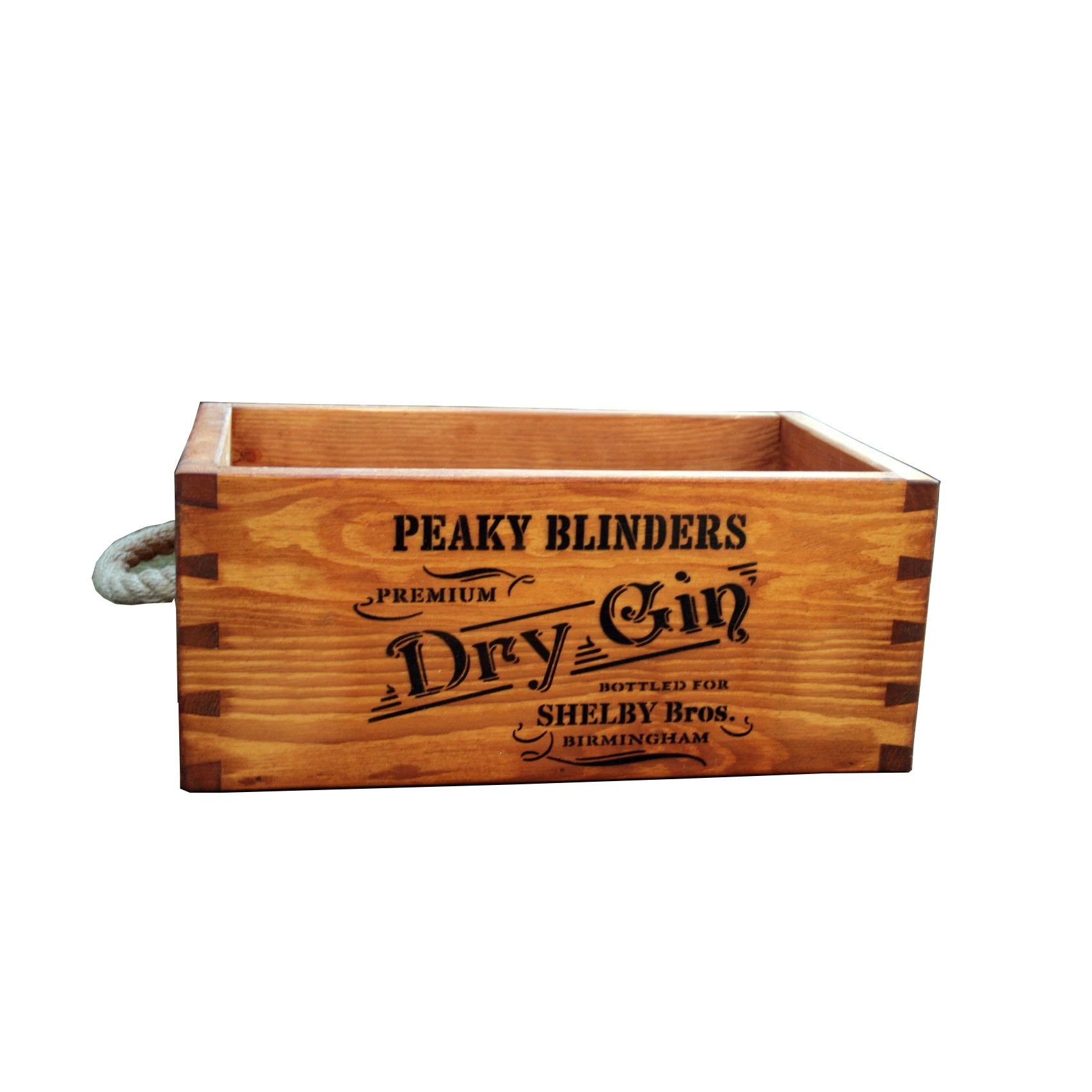 PEAKY BLINDERS WOODEN VINTAGE RUSTIC STYLE WHISKEY GIN STORAGE BOXES CRATE  TRUG