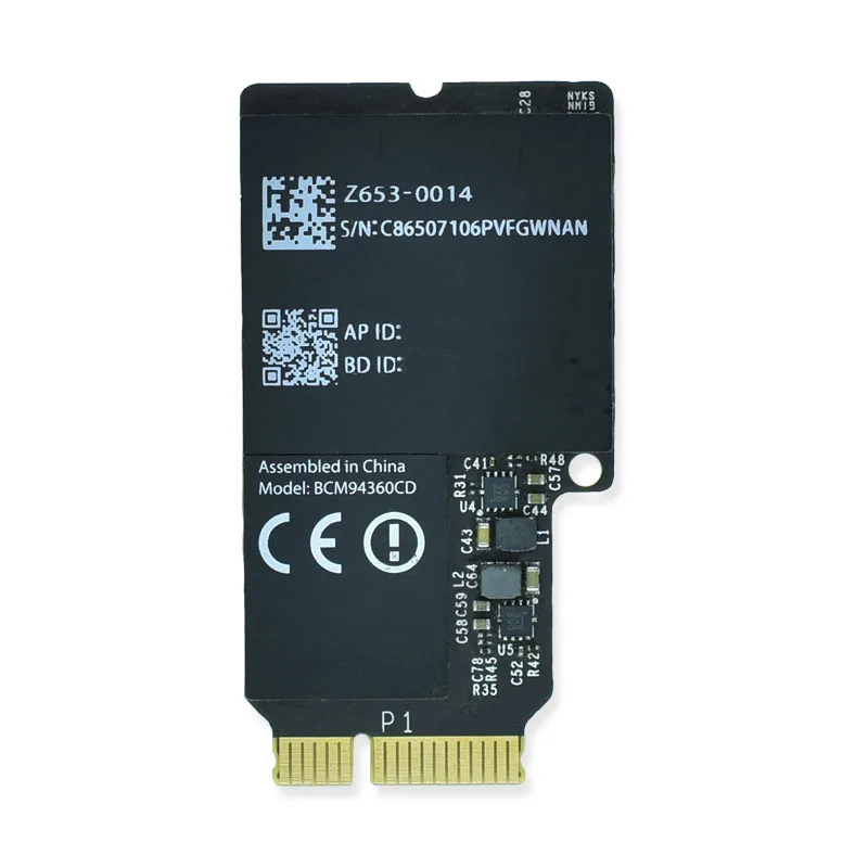 

BCM94360CD 2.4 5G Bluetooth 4.0 1300Mpbs WIFI Network cardSupport mac OS hackintosh, N/a