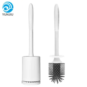 Image of New product brief no dead end no punching cleaning household handheld silicone toilet brush
