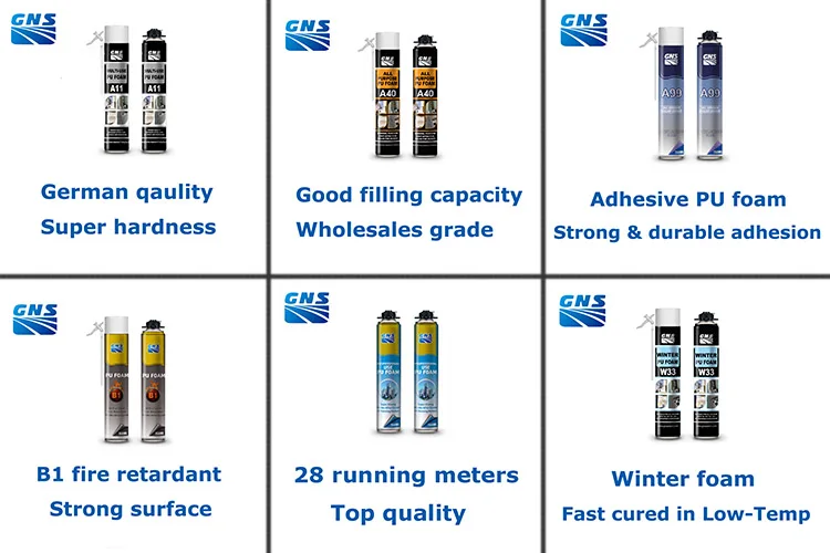 Gns A99 Pu Adhesive Foam,Eps Xps Boards Buy Fill And Seal Expanding