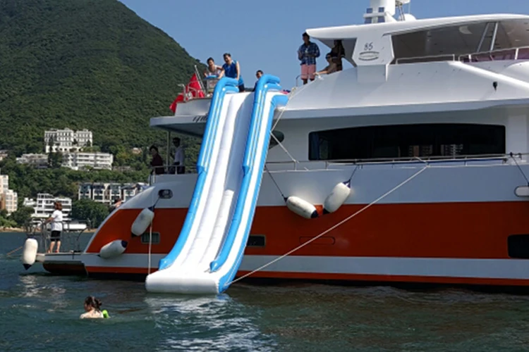 inflatable yacht slide