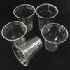 Factory low price clear biodegradable disposable PP plastic cup with domed lid flat lid