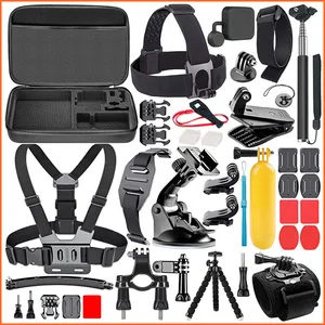 Action camera accessories, High quality cheapest products 45 in 1 accessories set for go pro hero 7 6 5 4 3+ 3