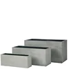 China supplier long rectangular metal flowerpot, metal outdoor furniture planter
