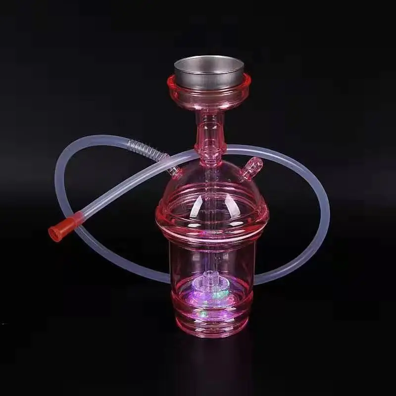 

Free Shipping chicha cup Portable hookah cup with LED light travel hookah car cup, 10 colors