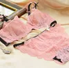 Hot Sexy Design Charming Lingerie Transparent Bra and Panties Ultra-thin Bra Set With Lace