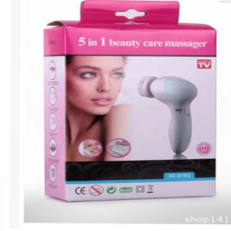 
Skin Care 5 in 1 Electric Facial Brush Face Washer Rotating Face Cleaning Machine Face Cleansing Tool Washing 