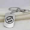 Factory Price Engrave Stainless Steel Jewelry Once Upon A Dog Handmade Dogs Tag Key Ring Drop Shipping YP6533