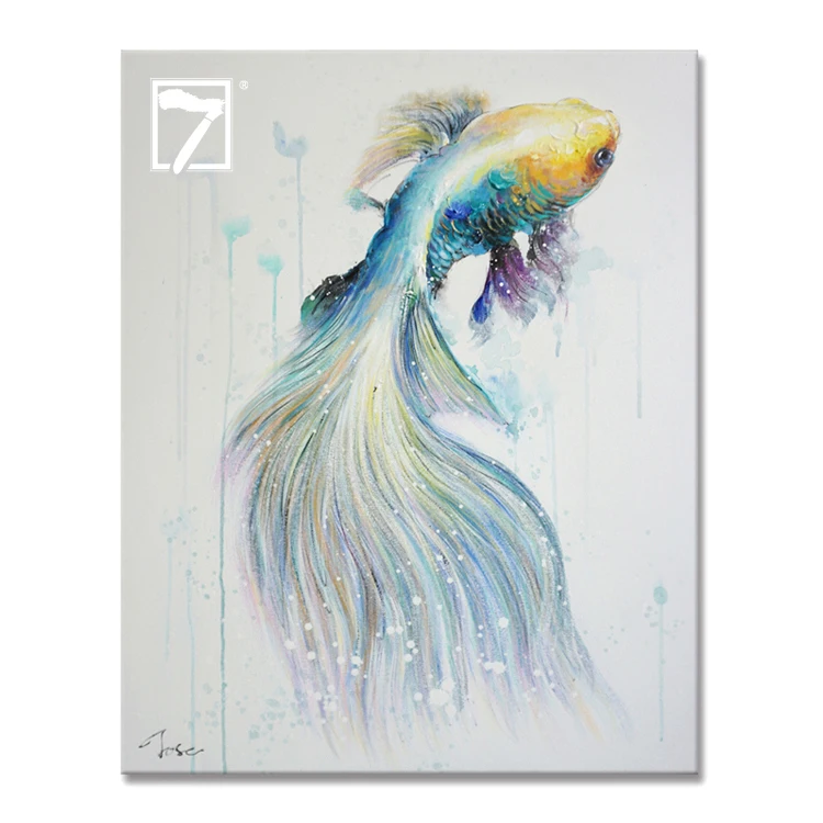 Rumble Poisson Toile Art Peinture A L Huile Mur Art Sarcelle Peinture Acrylique Buy Art De Toile De Poisson Art Mural De Phare Peinture Acrylique Sarcelle Product On Alibaba Com