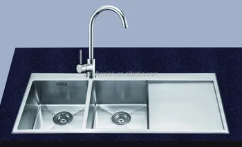 Sus 304 Handmade Kitchen Sink Double Bowl With Drainboard Sus 304 Handmade Kitchen Sink Double Bowl With Drainboard