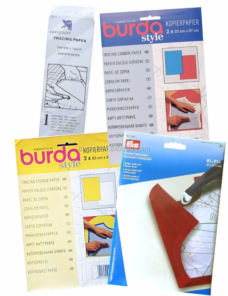 
5 Colour Tracing Carbon Paper Sheet Washable Sewing Tailor Craft Dressmaking 