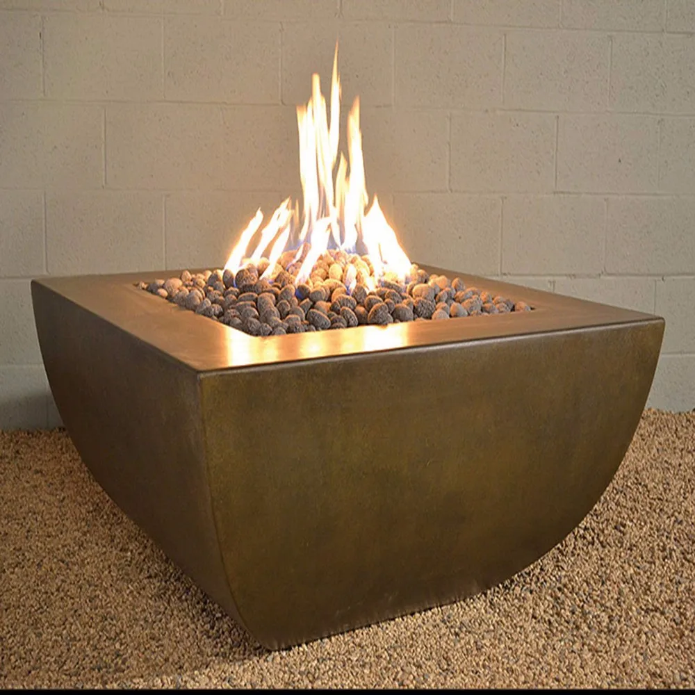 Wholesale Colored Outdoor Fire Pit Glass Rocks For Garden Decoration