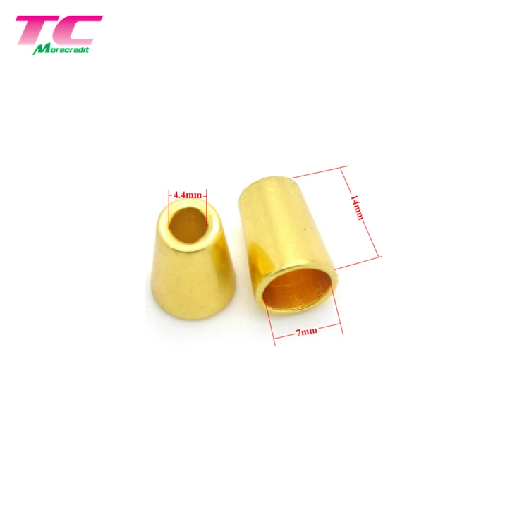 

14 X 7mm Exisiting Mold Metal Drawstring Cord End,Metal Cord Stopper Cord Stopper, Gold;can keep color long time