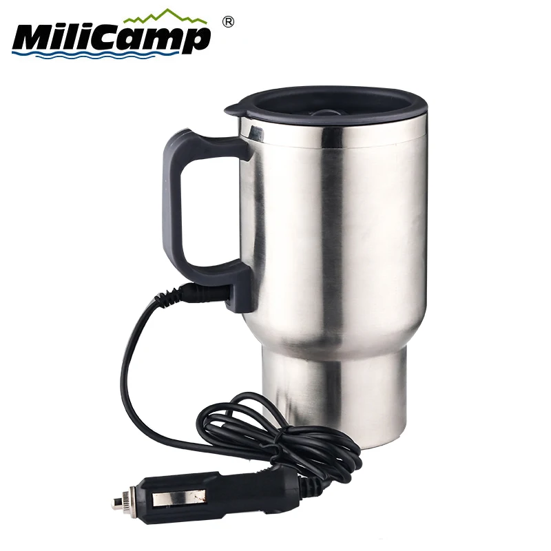 17oz Electric Heated Travel Coffee Mugs Stainless Steel Double Wall