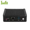 ultra x86 lower power vga mini fanless pc Intel J1900 quad core 2 nic with 3g modem