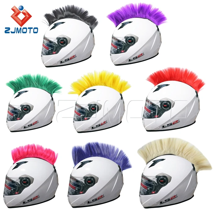 Cusomt Colors Available Unique Style Strongly Sticky Fur Helmet Mohawks For Motorcycle