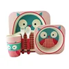 Environmental Protection Bamboo Fiber Child Food Tableware Set