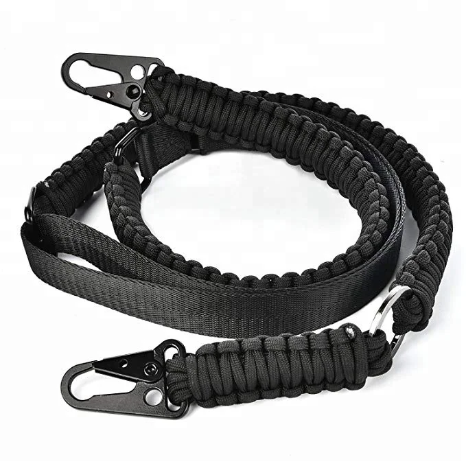 

Hunting Equipment Military Tactical Strap Adjustable One Point Sling For Shot 2 Point Gun Sling 550 Paracord Rifle Sling, 240 colors