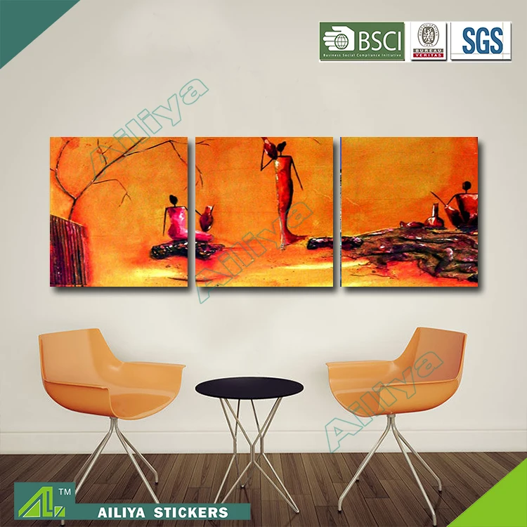 ديكور المنزل فندق جدار الفن diy مجردة ثلاثة تصاميم لوحة جدار اللوحة