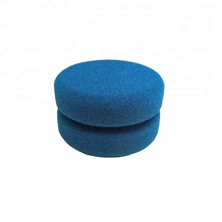 
Blue Paint Application Sponge Yo-yo Shape Car Care Coating Waxing Tire Detail Dressing Applicator Tyre waxing sponge 