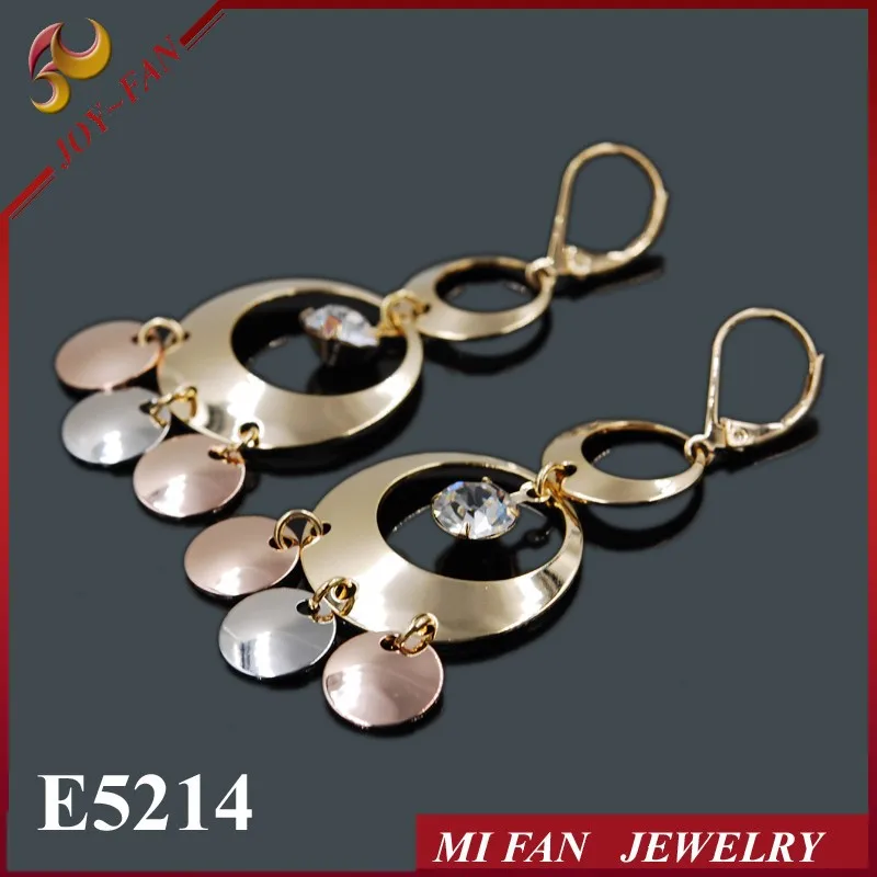 

Real gold plated Panama Jewelry trendy color ball earrings, 3 colors