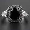 New arrival 925 men sterling silver black onyx ring