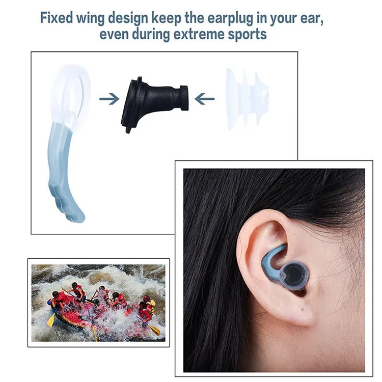 Swimming Ear Plugs Waterproof Earplugs Leadteam Silicone Sports For