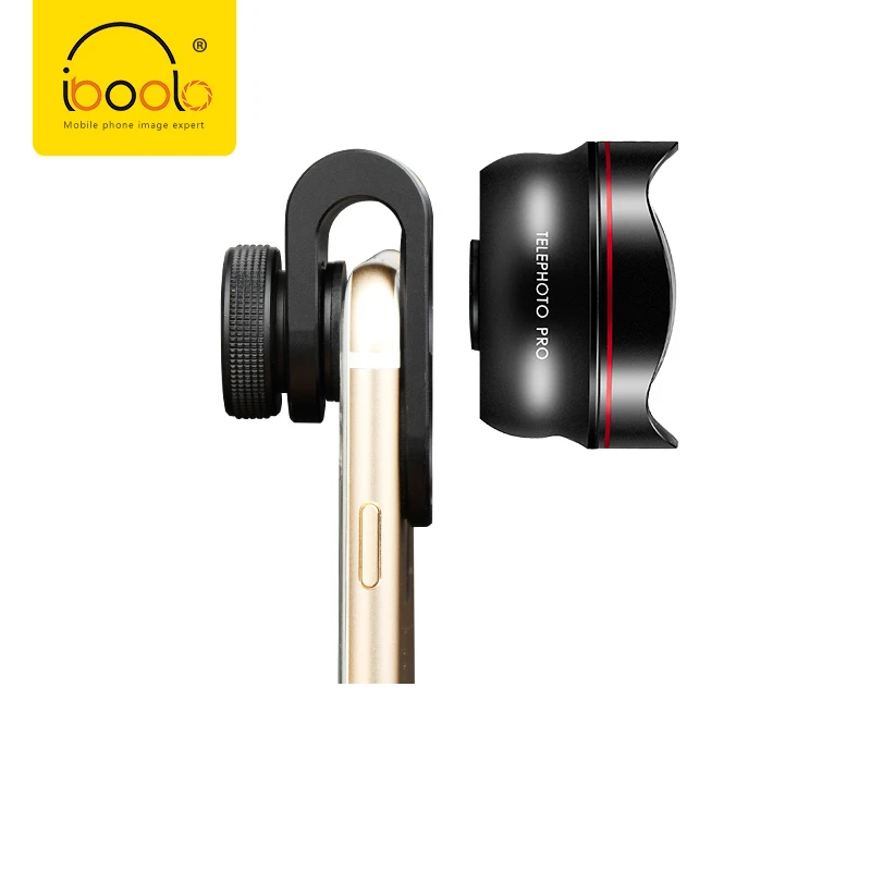 

IBOOLO Universal Clip-on Lens 60MM PRO Telephoto Zoom Lens for smartphone, Gold black