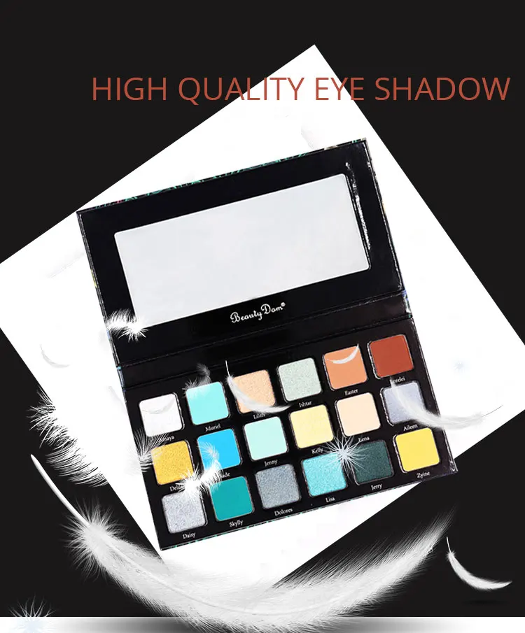 Natural Herbal High Quality Eyeshadow Palette 18 Color High Pigment