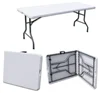 White Plastic folding tray 1.8m round bench table