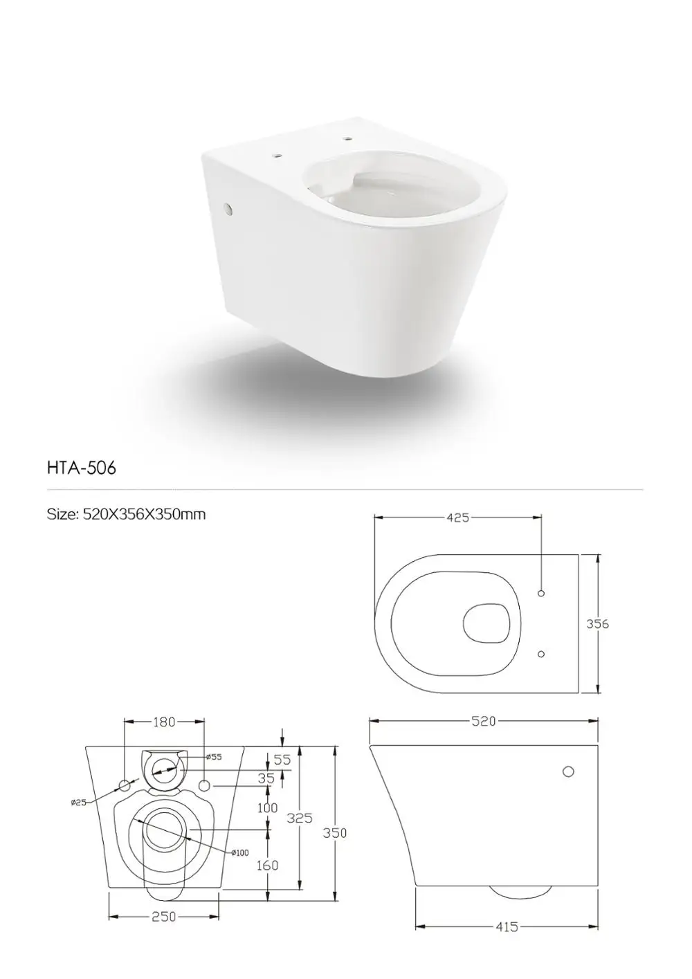 Ali baba china manufacturer Modern design portable bathroom toilet 520*356*360