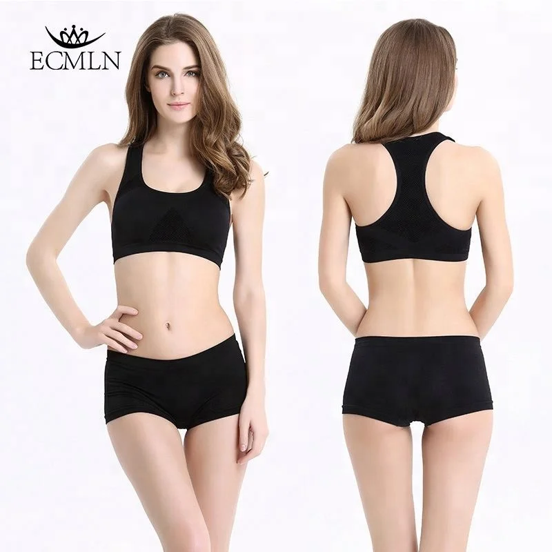 

Sexy Black White Plain Polyamide Spandex Sports Bra, Black, white, green, pink, nude or custom