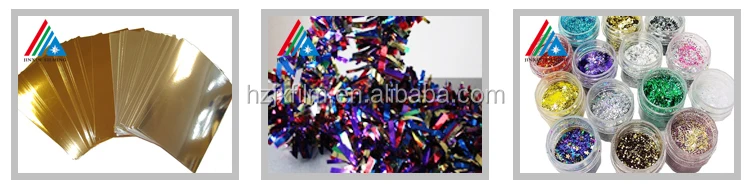 
Coloful Aluminum Polyester Film metallized PET Film Polyethylene Terephthalate 