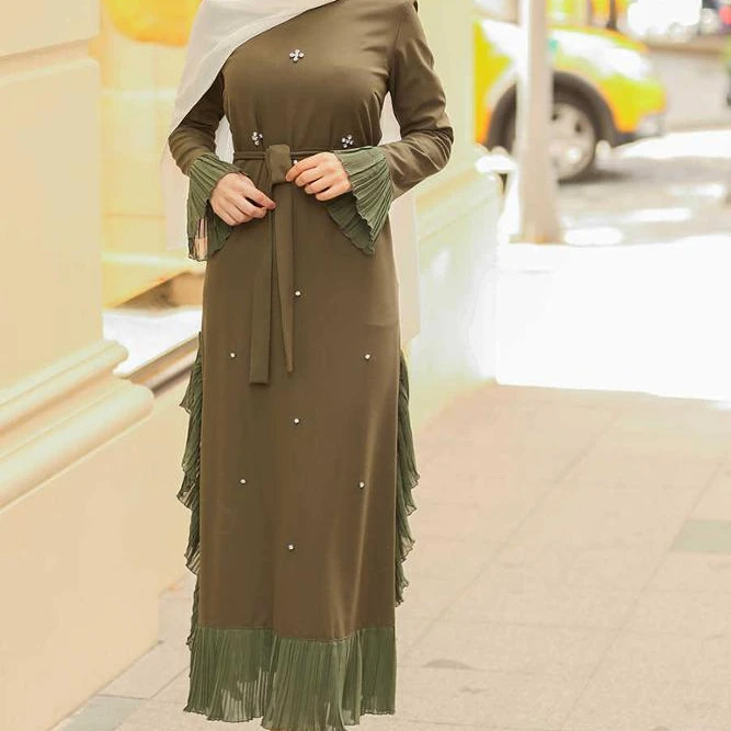 

New Modest Women Clothing Abaya Muslim Dresses Islamic abaya clothes muslim, Black;blue;maroon;navy;pink.